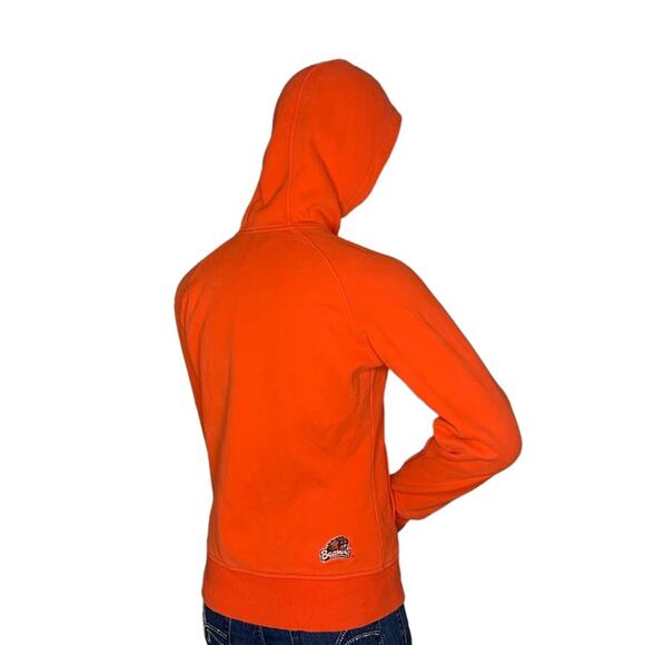 Columbia Beavers Hoodie Orange  Zipper Down Two Front Pockets Size S - Picture 7 of 13